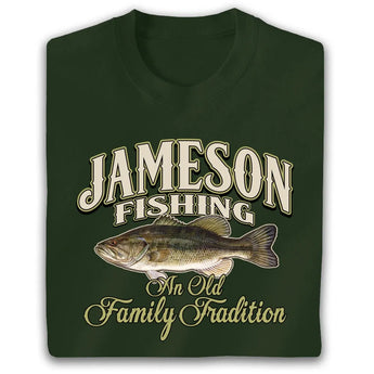 Personalized Fishing Family Tradition T Shirt
