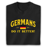 Personalized Germans Do it Better T Shirt