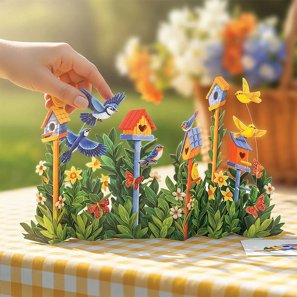 Birdhouse Garden Pop Up Card | Bits and Pieces