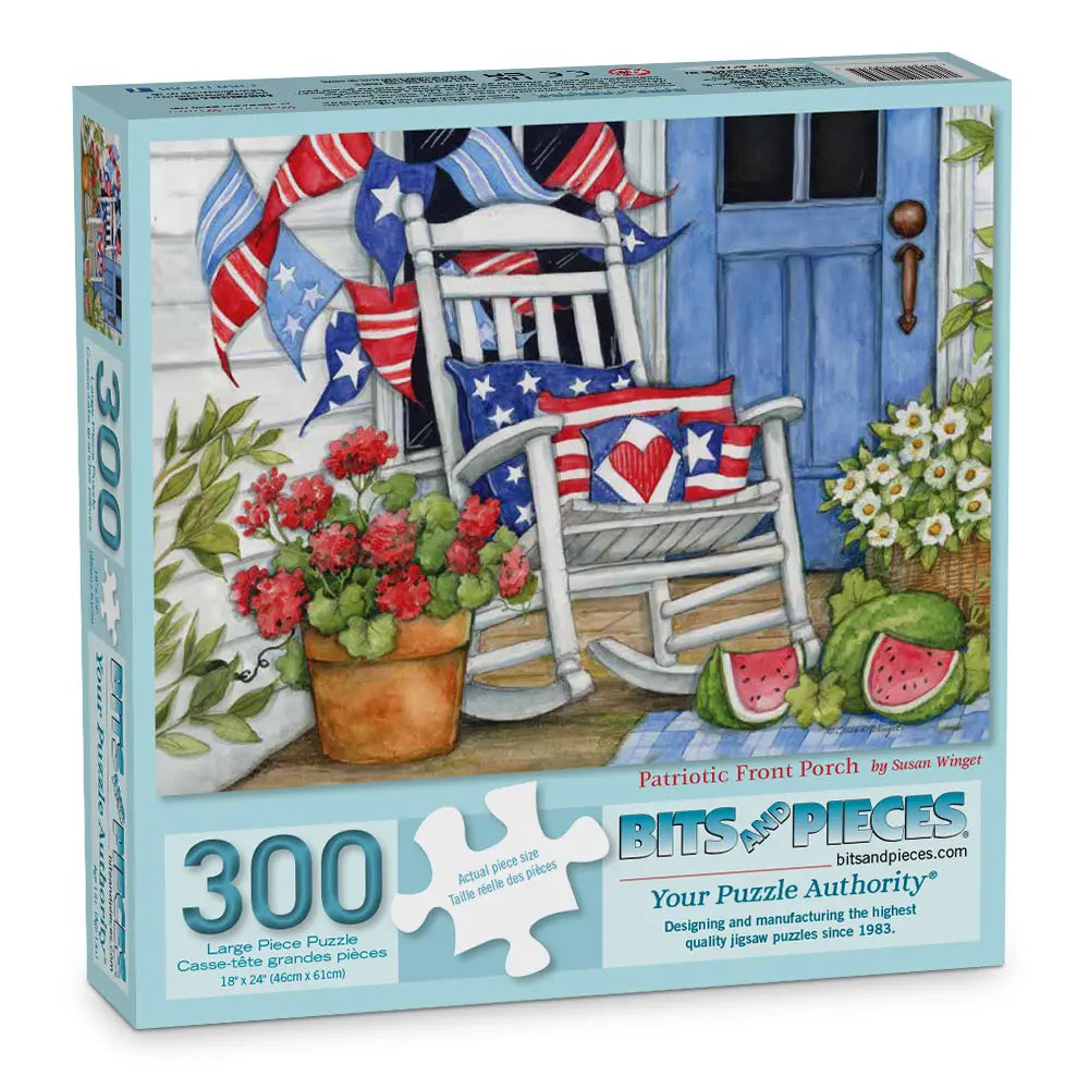 Patriotic Front Porch Jigsaw Puzzle | Bits and Pieces