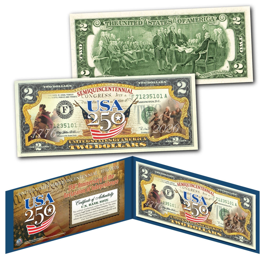 USA 250th Anniversary $2 Bill – Bits and Pieces
