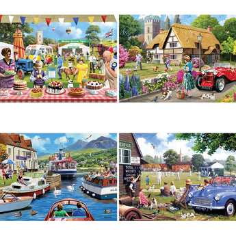アムウェイ　ホームギア　7ピースセット Set Of 4: Summer Jigsaw Puzzles By Kevin Walsh | Bits and Pieces