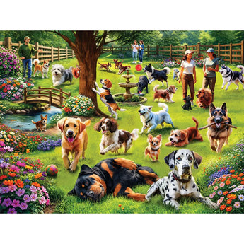 Dogs In Park Jigsaw Puzzle | Bits and Pieces