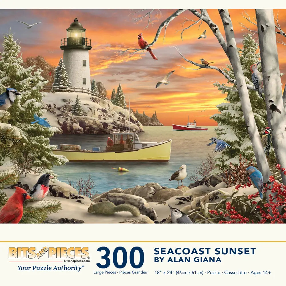 アムウェイ　ホームギア　7ピースセット Seacoast Sunset Jigsaw Puzzle | Bits and Pieces