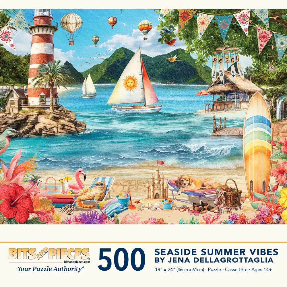 Thes One – Summer Games 7インチ Seaside Summer Vibes Jigsaw Puzzle | Bits and Pieces