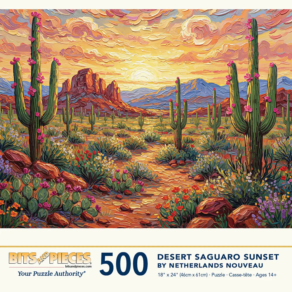 Desert Saguaro Sunset Jigsaw Puzzle | Bits and Pieces