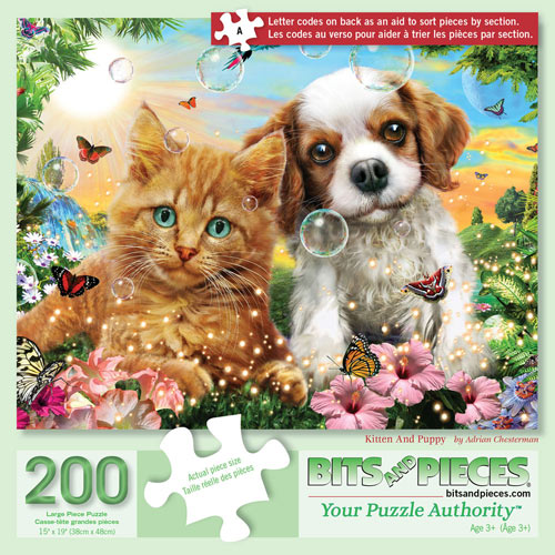 CUTE AND CUDDLY Puppy Play Group 550 Piece Jigsaw Puzzle ~New~