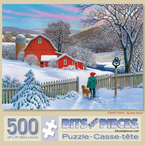 500 Piece John Sloane Art Puzzle "Sweetness and Light"  18"x24"